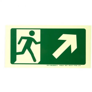 Placa Seta Saída com seta Munhoz